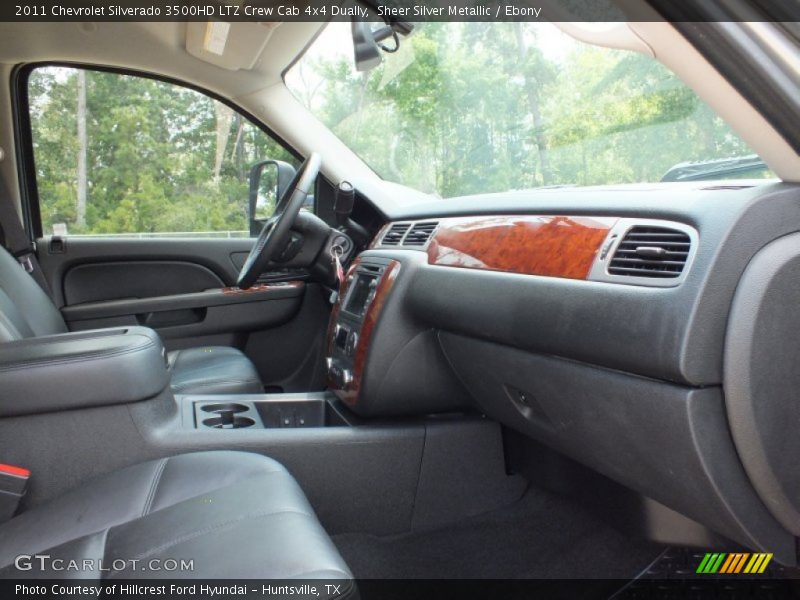 Sheer Silver Metallic / Ebony 2011 Chevrolet Silverado 3500HD LTZ Crew Cab 4x4 Dually