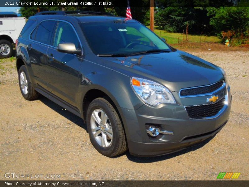 Steel Green Metallic / Jet Black 2012 Chevrolet Equinox LT