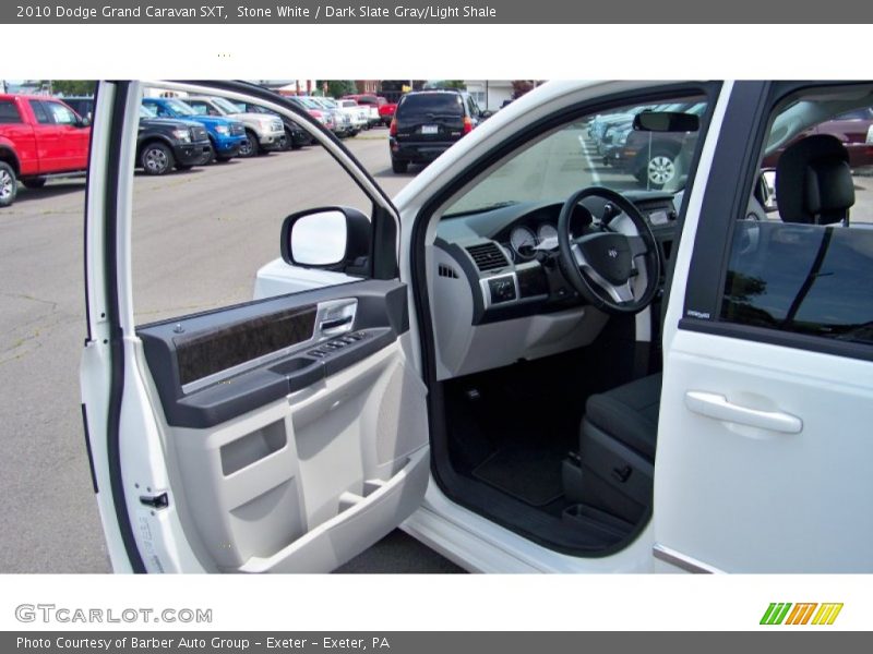 Stone White / Dark Slate Gray/Light Shale 2010 Dodge Grand Caravan SXT