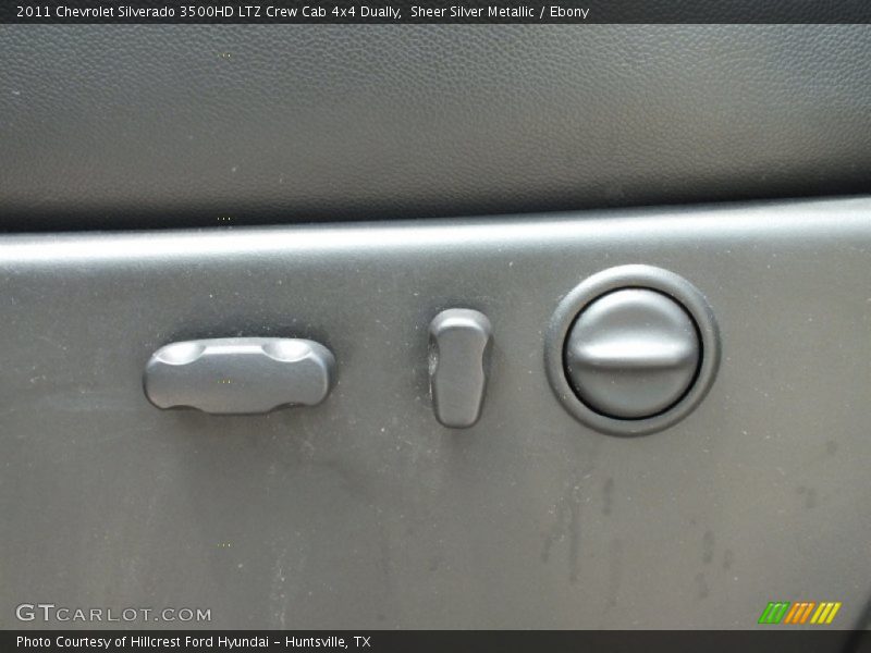 Sheer Silver Metallic / Ebony 2011 Chevrolet Silverado 3500HD LTZ Crew Cab 4x4 Dually