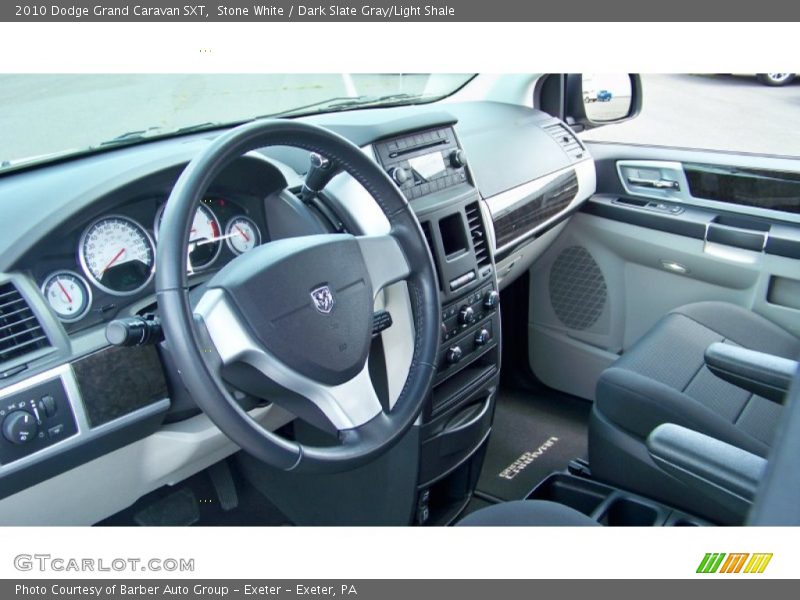 Stone White / Dark Slate Gray/Light Shale 2010 Dodge Grand Caravan SXT