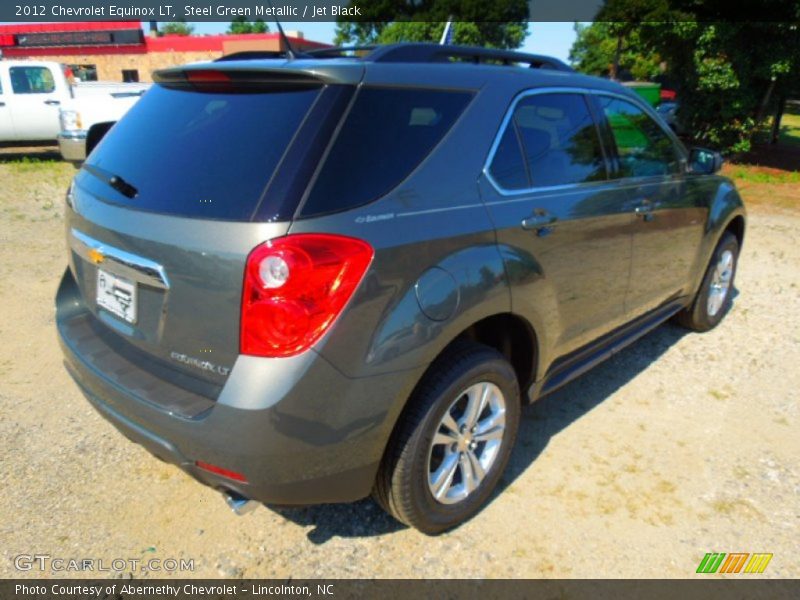 Steel Green Metallic / Jet Black 2012 Chevrolet Equinox LT