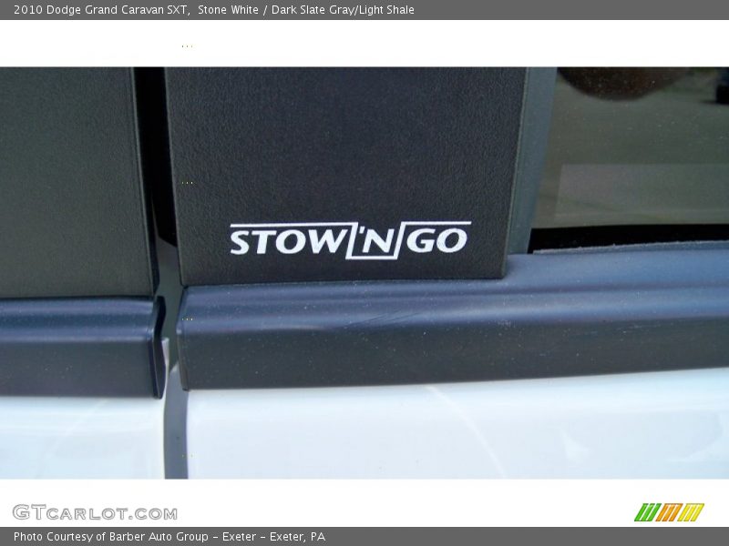Stone White / Dark Slate Gray/Light Shale 2010 Dodge Grand Caravan SXT