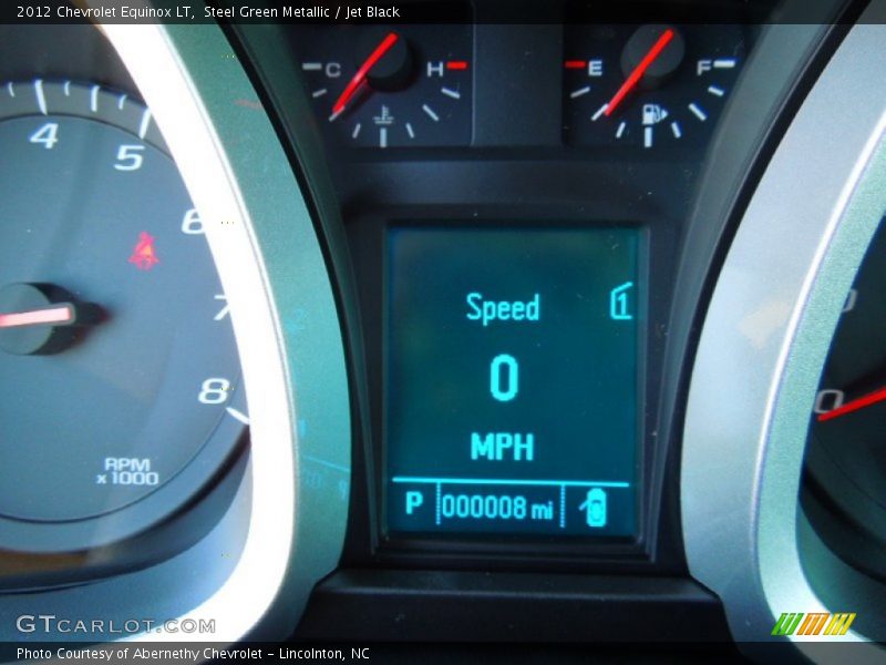 Steel Green Metallic / Jet Black 2012 Chevrolet Equinox LT