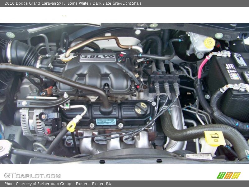 Stone White / Dark Slate Gray/Light Shale 2010 Dodge Grand Caravan SXT