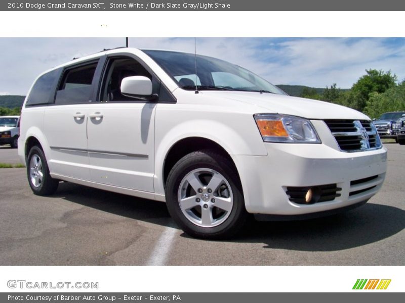 Stone White / Dark Slate Gray/Light Shale 2010 Dodge Grand Caravan SXT