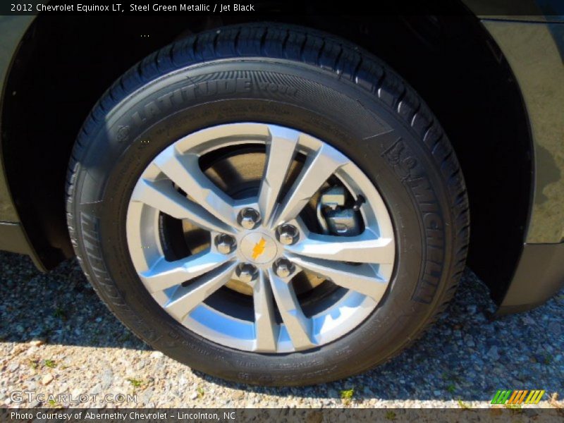 Steel Green Metallic / Jet Black 2012 Chevrolet Equinox LT