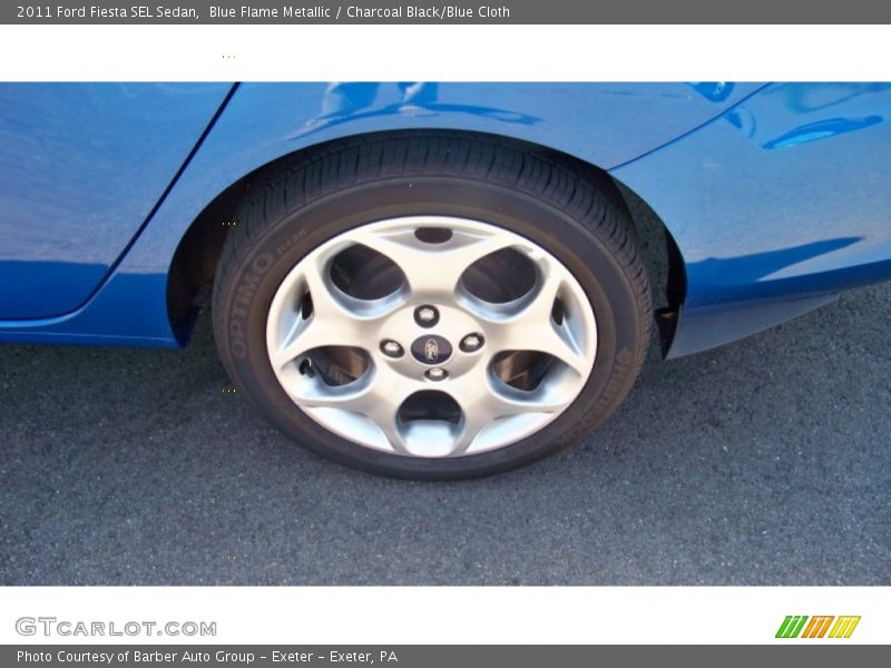Blue Flame Metallic / Charcoal Black/Blue Cloth 2011 Ford Fiesta SEL Sedan