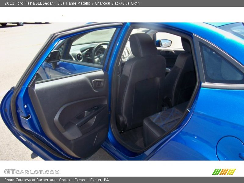 Blue Flame Metallic / Charcoal Black/Blue Cloth 2011 Ford Fiesta SEL Sedan
