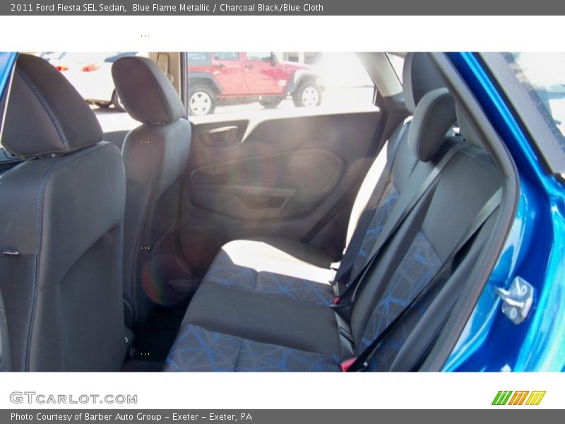 Blue Flame Metallic / Charcoal Black/Blue Cloth 2011 Ford Fiesta SEL Sedan
