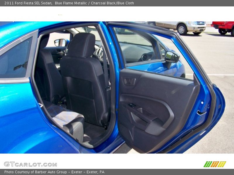 Blue Flame Metallic / Charcoal Black/Blue Cloth 2011 Ford Fiesta SEL Sedan