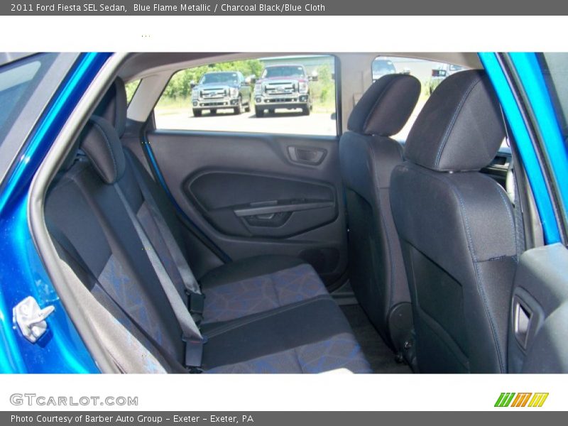 Blue Flame Metallic / Charcoal Black/Blue Cloth 2011 Ford Fiesta SEL Sedan