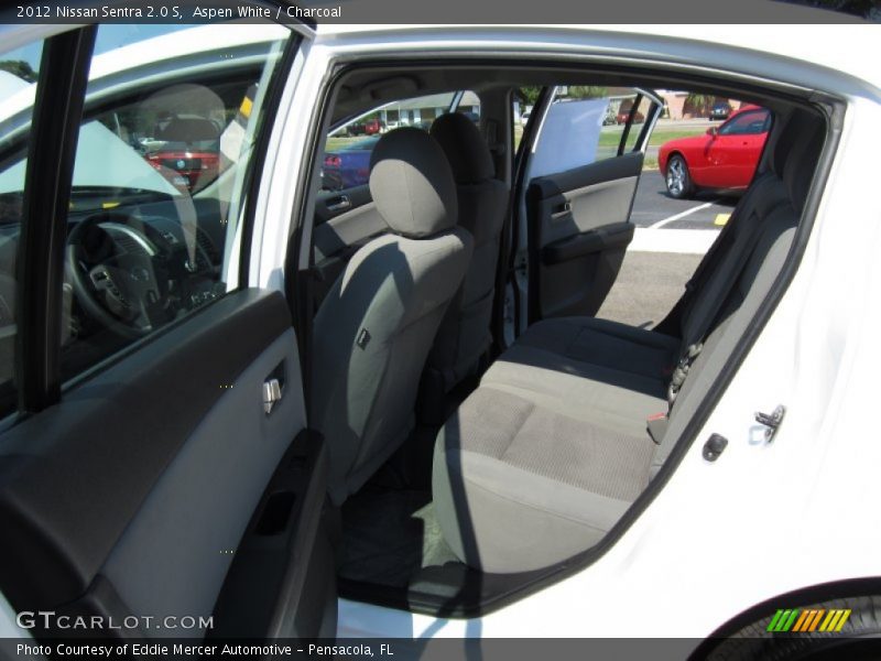 Aspen White / Charcoal 2012 Nissan Sentra 2.0 S