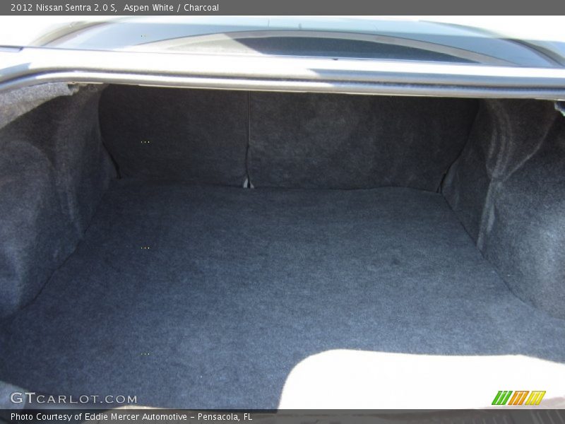 Aspen White / Charcoal 2012 Nissan Sentra 2.0 S