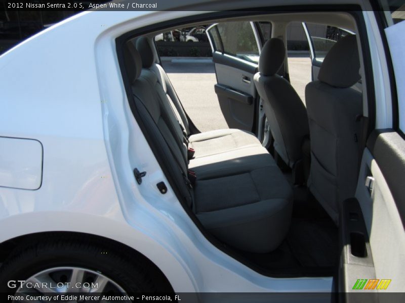 Aspen White / Charcoal 2012 Nissan Sentra 2.0 S