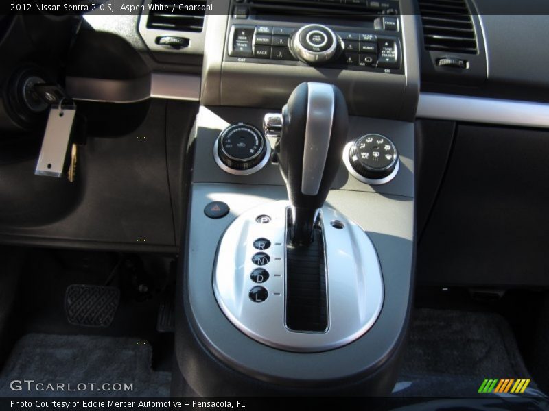 Aspen White / Charcoal 2012 Nissan Sentra 2.0 S