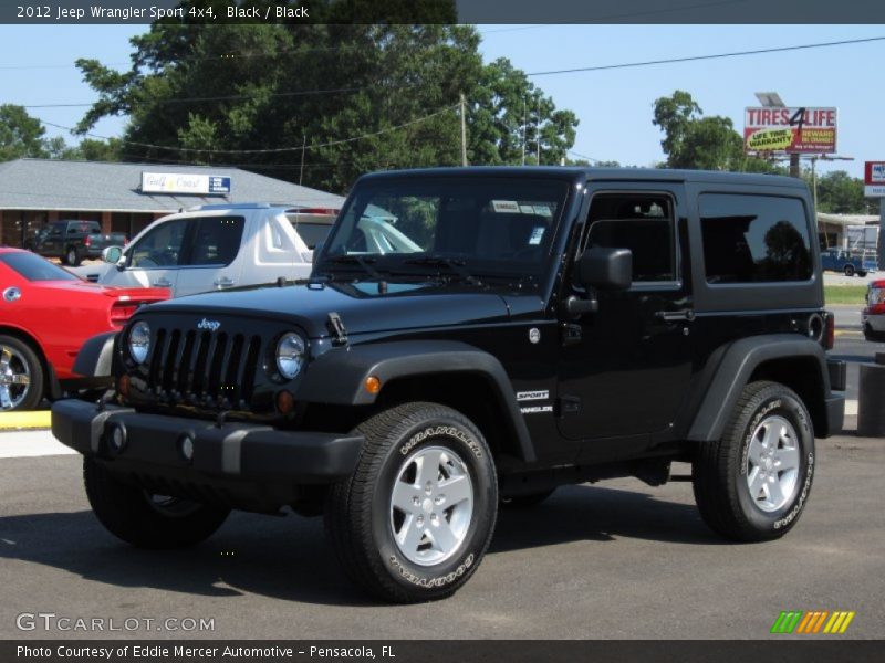 Black / Black 2012 Jeep Wrangler Sport 4x4
