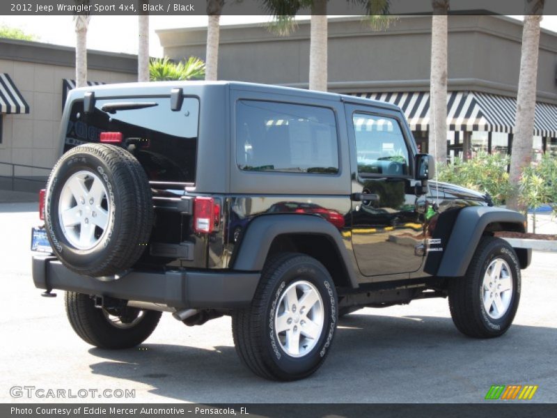 Black / Black 2012 Jeep Wrangler Sport 4x4