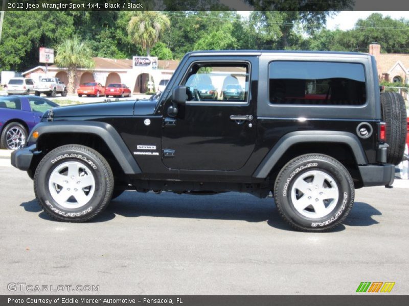 Black / Black 2012 Jeep Wrangler Sport 4x4