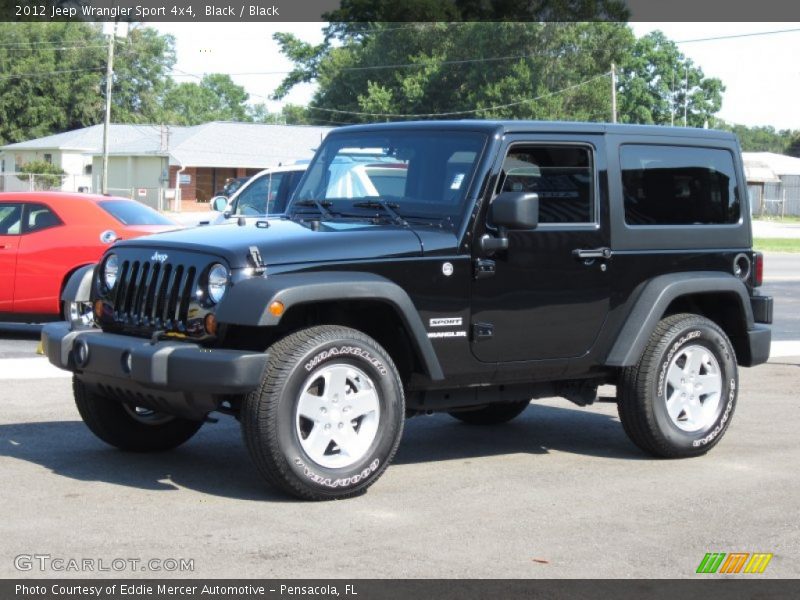Black / Black 2012 Jeep Wrangler Sport 4x4