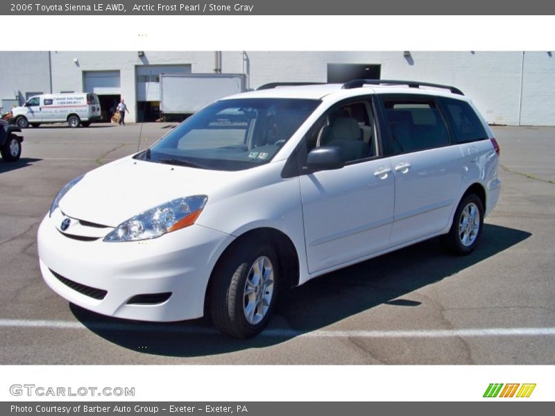 Arctic Frost Pearl / Stone Gray 2006 Toyota Sienna LE AWD