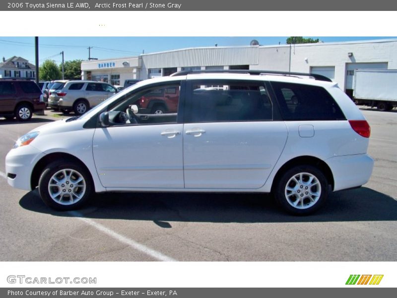 Arctic Frost Pearl / Stone Gray 2006 Toyota Sienna LE AWD