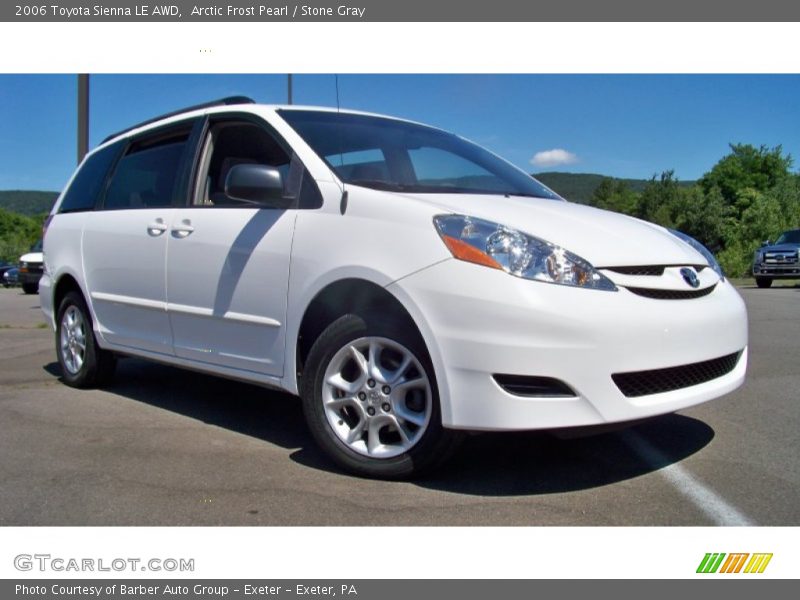 Arctic Frost Pearl / Stone Gray 2006 Toyota Sienna LE AWD