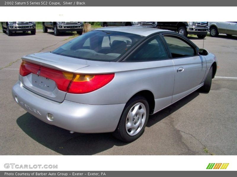 Silver / Black 2002 Saturn S Series SC2 Coupe