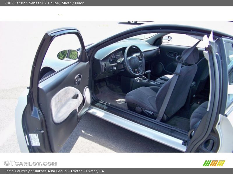 Silver / Black 2002 Saturn S Series SC2 Coupe