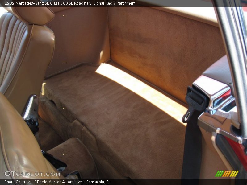 Signal Red / Parchment 1989 Mercedes-Benz SL Class 560 SL Roadster