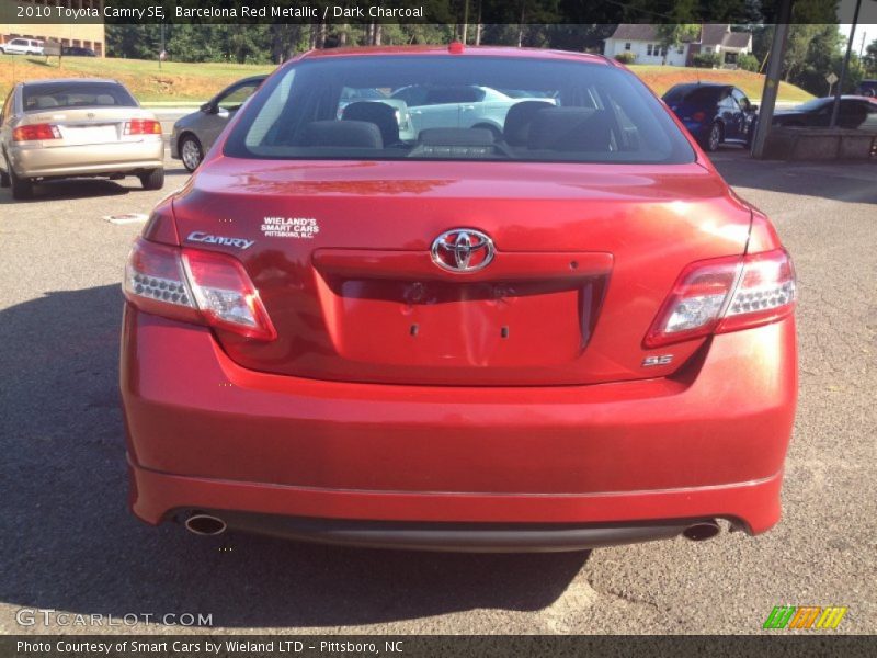 Barcelona Red Metallic / Dark Charcoal 2010 Toyota Camry SE