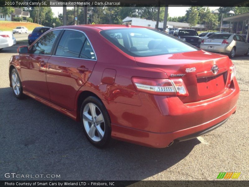 Barcelona Red Metallic / Dark Charcoal 2010 Toyota Camry SE