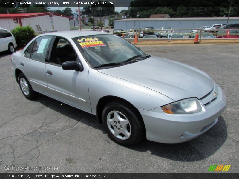 Ultra Silver Metallic / Graphite 2004 Chevrolet Cavalier Sedan