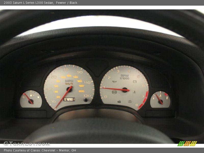 Pewter / Black 2003 Saturn L Series L300 Sedan