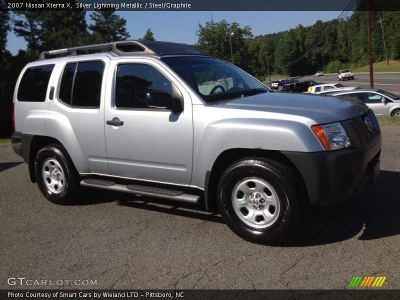 Silver Lightning Metallic / Steel/Graphite 2007 Nissan Xterra X