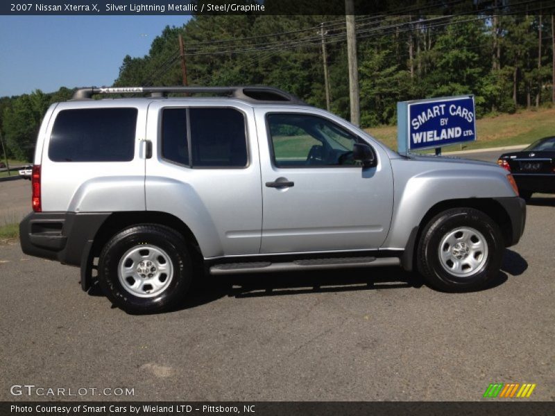 Silver Lightning Metallic / Steel/Graphite 2007 Nissan Xterra X