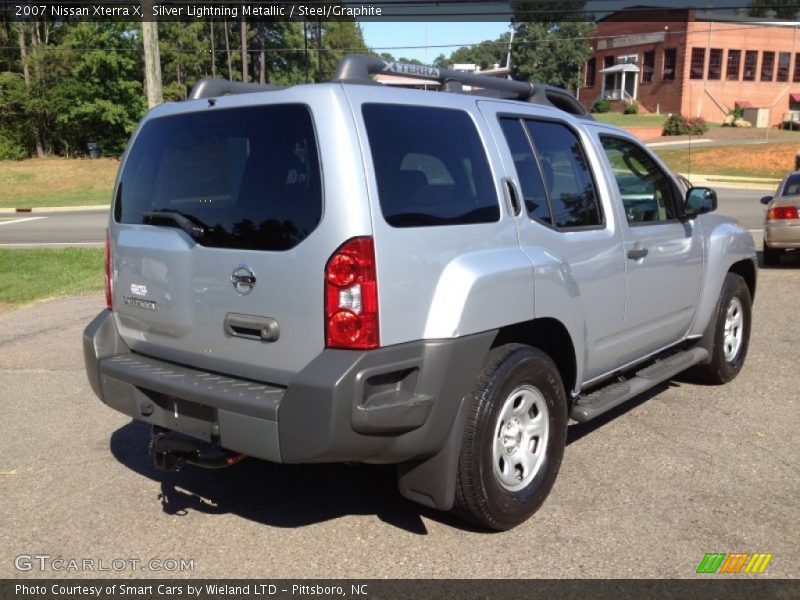 Silver Lightning Metallic / Steel/Graphite 2007 Nissan Xterra X