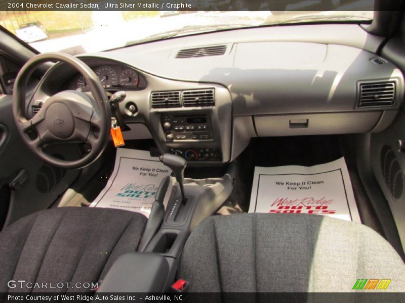 Ultra Silver Metallic / Graphite 2004 Chevrolet Cavalier Sedan