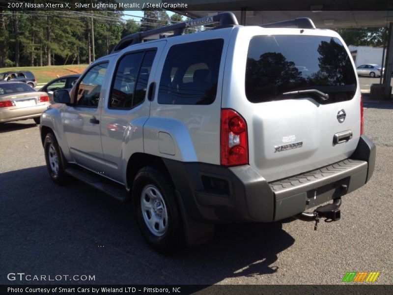 Silver Lightning Metallic / Steel/Graphite 2007 Nissan Xterra X