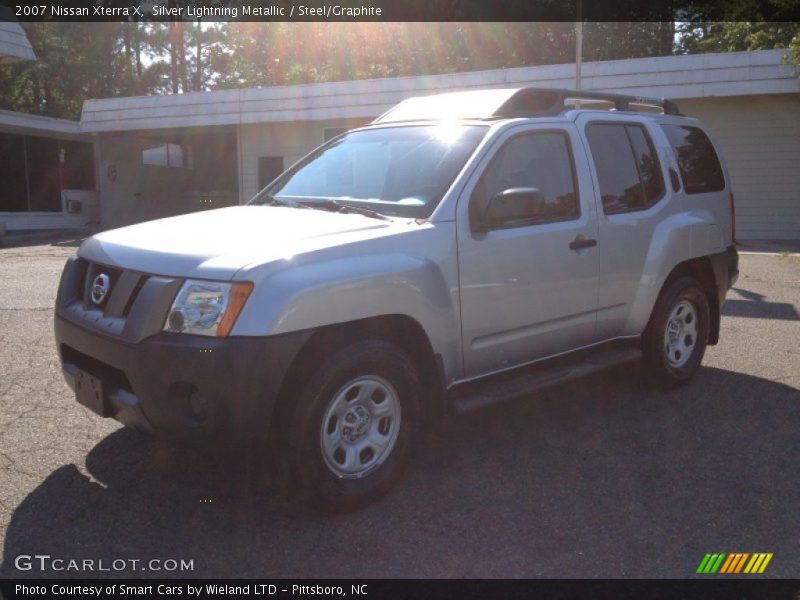 Silver Lightning Metallic / Steel/Graphite 2007 Nissan Xterra X