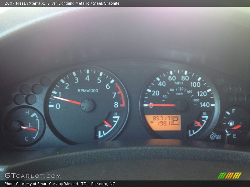 Silver Lightning Metallic / Steel/Graphite 2007 Nissan Xterra X