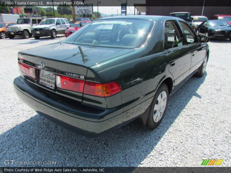 Woodland Pearl / Gray 2000 Toyota Camry LE