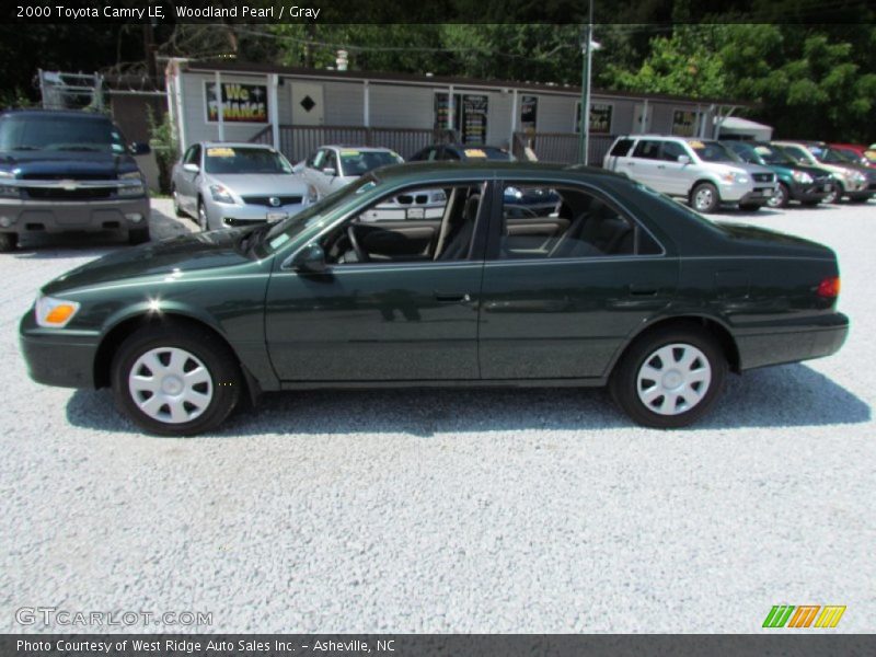 Woodland Pearl / Gray 2000 Toyota Camry LE