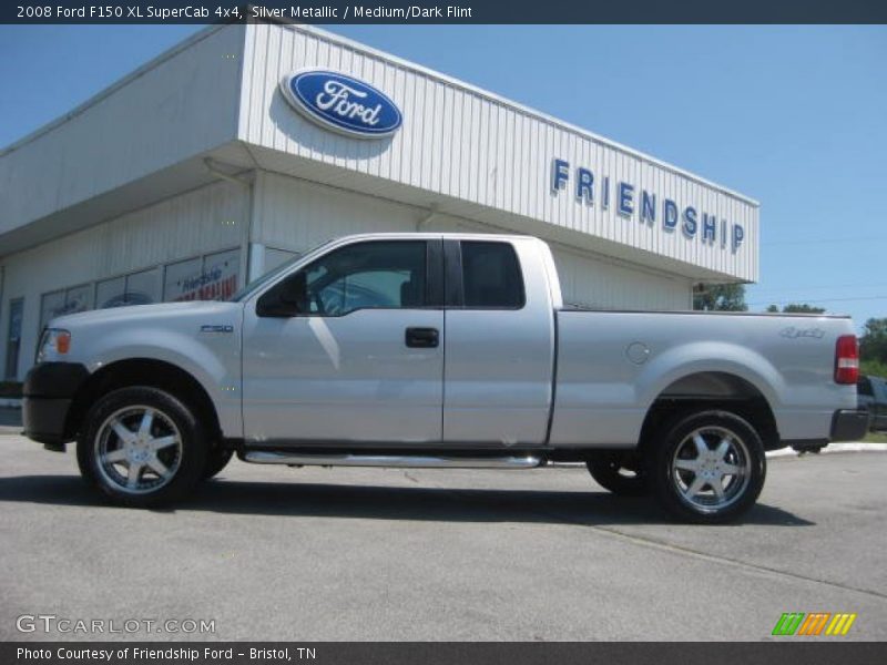 Silver Metallic / Medium/Dark Flint 2008 Ford F150 XL SuperCab 4x4