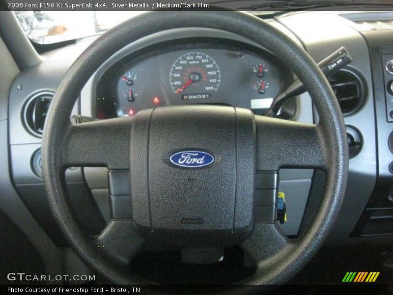 Silver Metallic / Medium/Dark Flint 2008 Ford F150 XL SuperCab 4x4