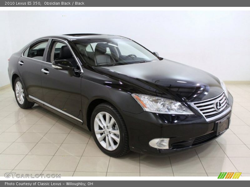 Obsidian Black / Black 2010 Lexus ES 350