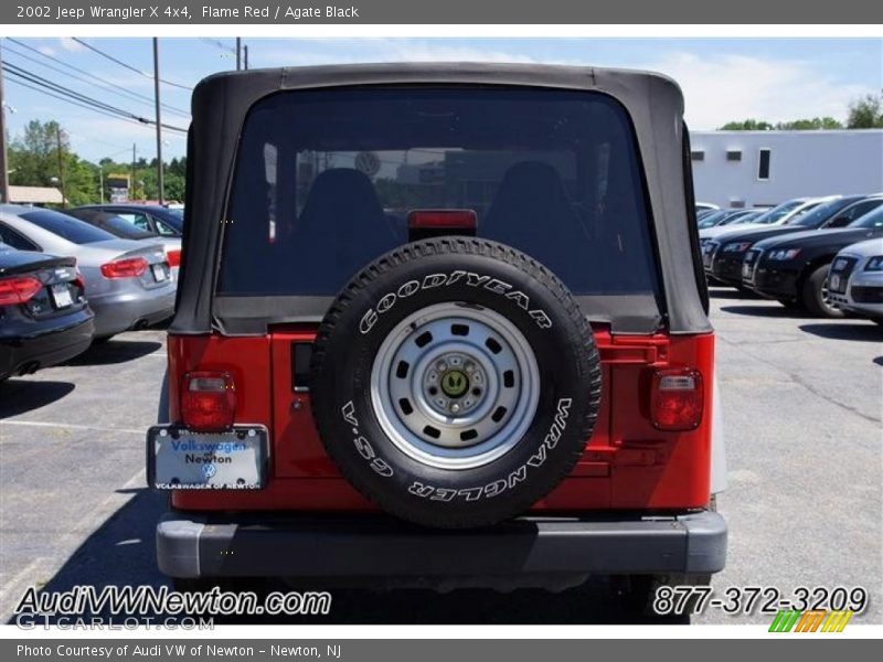 Flame Red / Agate Black 2002 Jeep Wrangler X 4x4