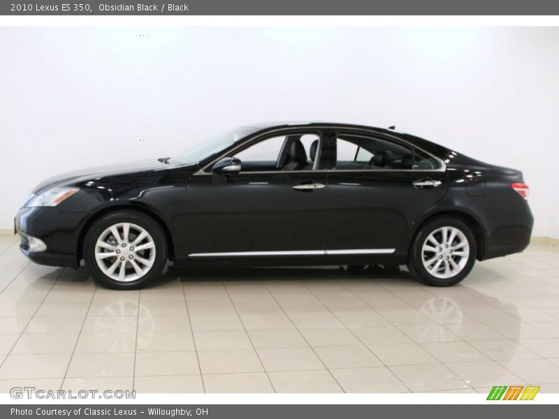 Obsidian Black / Black 2010 Lexus ES 350