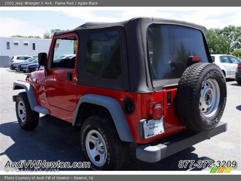 Flame Red / Agate Black 2002 Jeep Wrangler X 4x4
