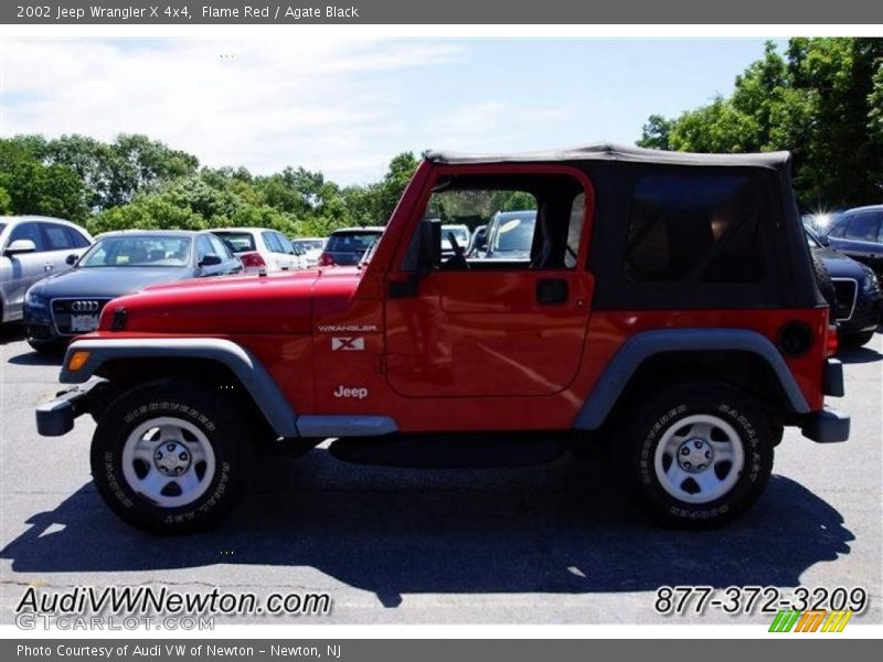 Flame Red / Agate Black 2002 Jeep Wrangler X 4x4